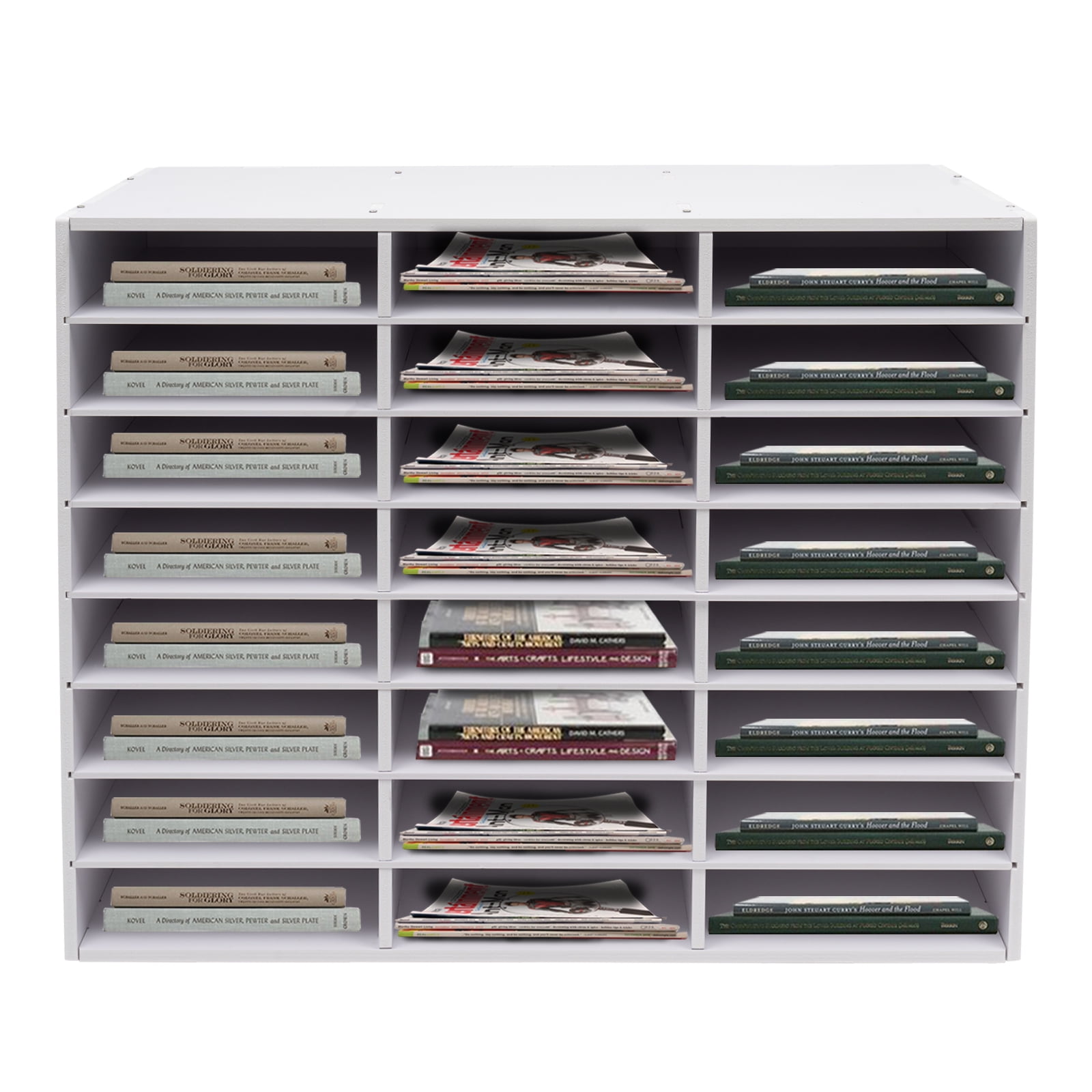 Mail Sorter Organizer Wood Literature Organizer Desktop Bill Paper for Office