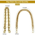 thumbnail image 4 of 2 count Bag Chain  Purse Chain Bag Chains Chunky Purse Strap Handbags Straps for Bags Charms Chains Accessories, 4 of 7
