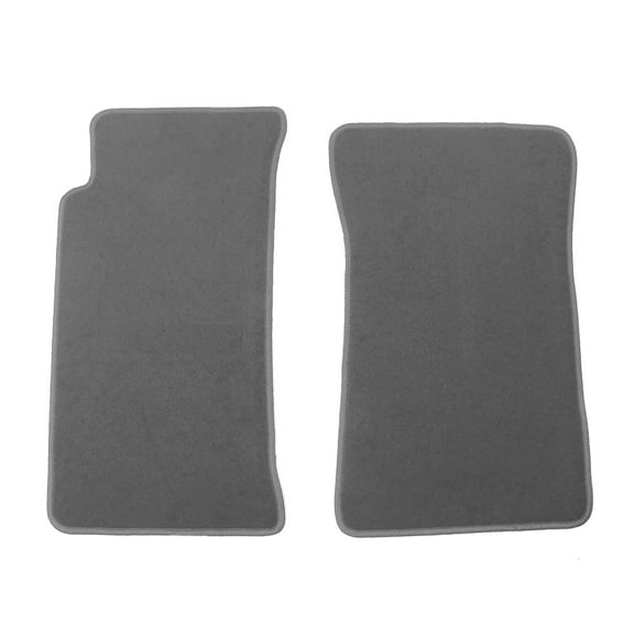 Ikon Motorsports Floor Mat Compatible With 1990-1997 Mazda Miata MX-5 Factory Fitment Grey Nylon Left & Right Car Floor Mats Liner Carpets Replacement 2PC