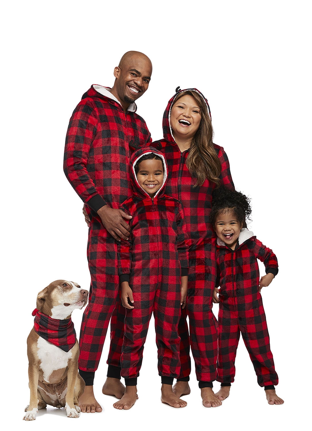 Jolly Jammies Men's Buffalo Plaid Matching Family Pajamas Union Suit, Sizes  S-2X