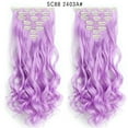 thumbnail image 4 of 22 Inch Clip In Extensions Real Human Hair,Seamless Clip In Hair Extensions Human Hair,Purple, 4 of 4