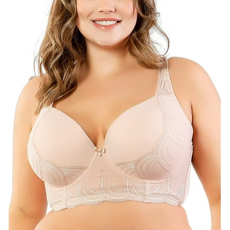 PARFAIT Women s Pearl Longline Plunge Bra - Cameo Rose - 38K