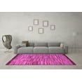thumbnail image 3 of Ahgly Company Indoor Square Abstract Purple Modern Area Rugs, 4' Square, 3 of 4