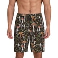 thumbnail image 3 of Lsque Mushroom Garnish Mens Sleep Pajama Shorts,Short Pajama Pants, Cotton Ultra-Soft Knit-XX-Large, 3 of 9