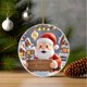 thumbnail image 4 of Adorno navideño | Decoración colgante de Papá Noel para árbol, corona y hogar | Colgante navideño de acrílico para chimenea, coche y decoración de fiestas | Regalo para familiares y amigos, 4 of 4