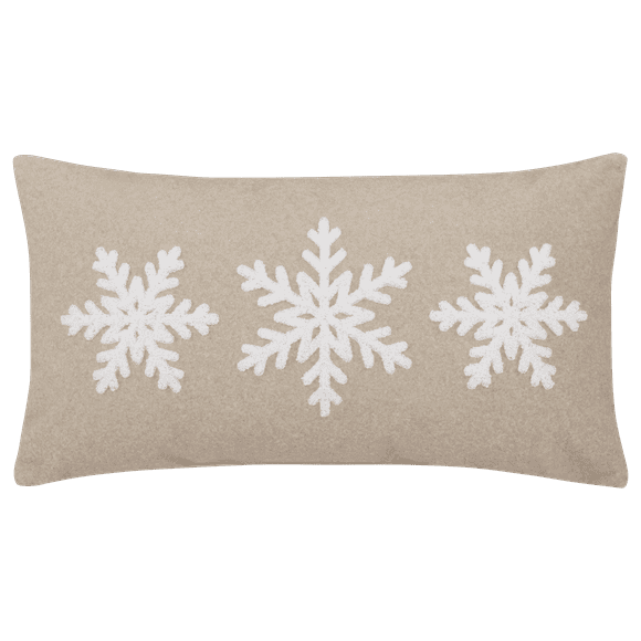 Bouclair coussin décoratif Leanie flocon de neige