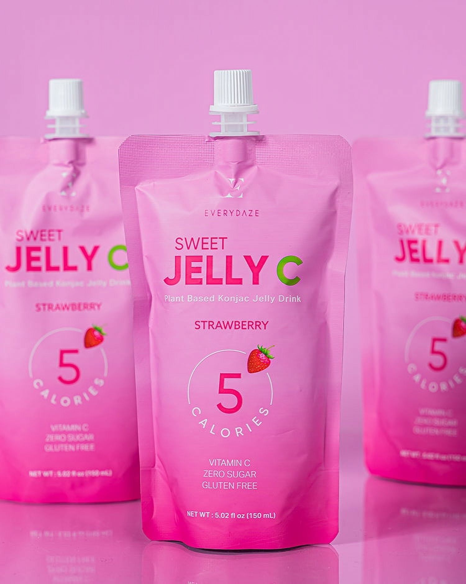 Everydaze Sweet Jelly C Squeezable Konjac Jelly, Strawberry