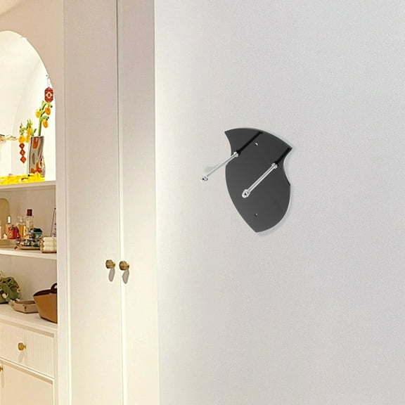 MLINS Black Wall Mounted Sword Holder for Daily Use Acrylic and Stainless Steel Vertical Display 70 cm