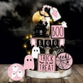 thumbnail image 4 of Pink Halloween Decorations Set, Cute Ghost Banner, Trick or Treat Signs, Boo Wall Art, Spider Web Decor for Kids Party, 4 of 5