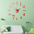thumbnail image 3 of Big DIY Horloge Murale Analogique 3D avec Surface Miroir, 3 of 5