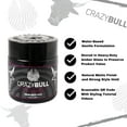 thumbnail image 2 of Crazy Bull Hair Play Hard Strong Matte Paste, Hair Cream for Men, 3.38 oz, 2 of 4