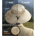 thumbnail image 4 of Fishing Hat UPF 50+ Wide Brim Sun Hat for Men and Women, Mens Bucket Hat with UV Protection for Hiking Beach Hats (Khaki, 4 of 5