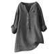 thumbnail image 2 of ICHUANYI Clearance Women's Fashion Casual T-Shirt Short Sleeve V-Neck Sweatshirt Tops Blouse(Gray, XXL) ICHUANYI WER2023081116322, 2 of 3