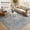 Blue Grey, variant on Washable 2x3 Area Rug for Entryway, Boho Geometry Design Home Decor Carpet