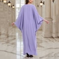 thumbnail image 6 of Uootdi Abaya Dress for Women Eid Bat Sleeve Party Dress for Women Sequins Dresses Muslim Gift Abaya Maxi Robe Moroccan Caftan, 6 of 7