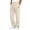 Beige, variant on SBYOJLPB Men's Pants Casual Straight-Leg Sweatpants Trendy Drawstring Elastic Waist Solid-Color Trousers