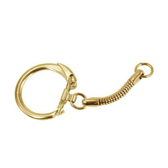 Lead Free Gold Snake Keychain for Jewelry Fit or Key Chain DIY
