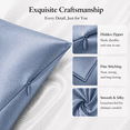 thumbnail image 3 of Mulberry Silk Pillowcase King for Hair and Skin Made in USA, 22 Momme Pure Silk, Anti Acne Pillow Cases with Zipper, 6A Grade Organic Silk, Hypoallergenic, Anti Wrinkle, 1 Pc 20"x36", 3 of 7