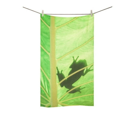 Handy Frog - MKHERT Frog At Lotus Leaf Bath Towel Hand Towel Shower Towel Washcloth 16x28 inch