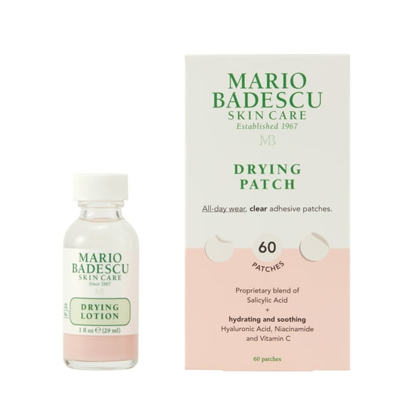 Mario Badescu AM PM Acne Corrector Drying Duo Acne Treatment, 2 Piece Kit