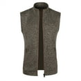thumbnail image 3 of BXINGOHAI Men's Lightweight Golf Vest fleece spring fall Vests zip pockets Sleeveless Jacket for sports Running Hiking Today Sales Coffee,XL, 3 of 5