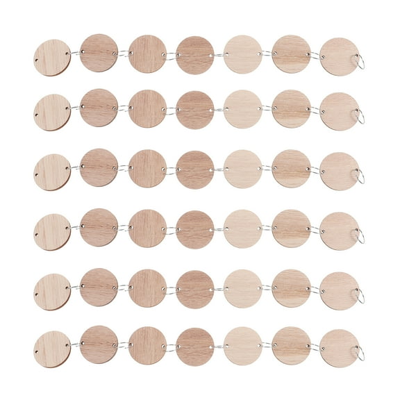 Kisangel Wooden Hanging Calendar with Assorted Color Discs for Birthday Reminder Wall Decoration Easy to Assemble 50pcs