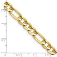 thumbnail image 3 of 14K Yellow Gold 6.75mm Concave Open Figaro Chain, 3 of 6