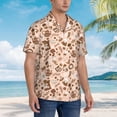 thumbnail image 2 of Salouo coffee tea pots for Hawaiian Shirt for Men,Summer Beach Casual Short Sleeve Button Down Shirts Men's Regular-Fit Short-Sleeve Print Shirt -3X-Large, 2 of 6