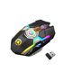 thumbnail image 1 of Matsuzay Ratón inalámbrico para juegos, receptor USB de 2,4 GHz, 800/1200/1600DPI, luz RGB, conexión automática, ratón para ordenador portátil Cables de computadora Negro, 1 of 6