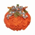 thumbnail image 2 of PRETXORVE Halloween Decorations, Halloween Fall Decor, 40Cm Pumpkin Wreath with Bow and Berries - Home Porch Decoration - Pumpkin for Halloween Christmas Thanksgiving Wall Decoration, 2 of 8
