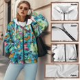 thumbnail image 6 of Garronmavis Colorful Butterfly Women Full Zip Up Oversized Sweatshirts XS Breathable Warm Womens Fashion Tops Hoodies Comfortable Warm Winter Fall Outfits Fashion Clothes, 6 of 7