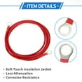thumbnail image 6 of 1 Pcs Battery Inverter Cable 10 AWG Gauge 8FT 3/8" Lug Battery Cable Universal for Car Vehicle Boat RV Solar Tinned Copper Red, 6 of 7