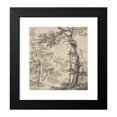 thumbnail image 2 of Paulus van Liender 20x22 Black Modern Framed Museum Art Print Titled - Wooded Landscape (1780-1790), 2 of 5