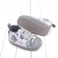 thumbnail image 7 of Ierhent Baby Walking Shoes Baby Girls Boys Shoes Soft Anti-Slip Sole First Walkers Star High Top Canvas Denim Unisex Infant Sneaker(Grey,3), 7 of 7