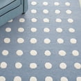 thumbnail image 6 of SAFAVIEH Kids Polka Dotted Borders Area Rug, Blue/Green, 5' x 5' Round, 6 of 11