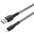 thumbnail image 2 of Refurbished Blackweb BWA21WI018BC 10' Lightning To USB-C Charge & Sync Cable W/Durable Braided Cable, Black, 2 of 4