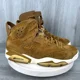 thumbnail image 5 of Ni - ke Ni - ke Air Jordan 6 Retro Wheat Gold Harvest Mens 9 384664-705 Suede Sneakers Shoe, 5 of 5
