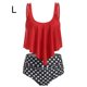 thumbnail image 3 of Soidarity Traje de baño de mujer acolchado Falbala ropa de playa traje de baño portátil de cintura alta para el verano Traje de baño No.9 L, 3 of 4