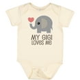 thumbnail image 3 of Inktastic My Gigi Loves Me Grandchild Boys or Girls Baby Bodysuit, 3 of 5