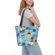thumbnail image 2 of Fotbe Pirate Marine Animals Bolsa de Playa con Estampado, Bolsa de Hombro, Bolsa de Mano Espaciosa, Bolsa de Viaje Ligera, Bolsa de Compras Versátil, 2 of 6