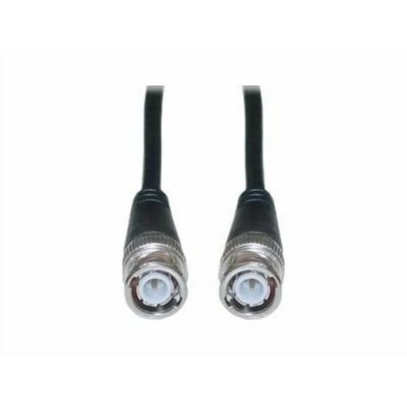 CableWholesale 10X1-011HD BNC RG58  AU Coaxial Cable  Black  BNC Male  Copper Stranded Center Conductor  100 foot