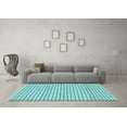 thumbnail image 3 of Ahgly Company Indoor Round Solid Light Blue Modern Area Rugs, 7' Round, 3 of 4
