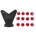 thumbnail image 4 of 12 Uds. Clavos para Zapatos de Fútbol, Tacos Botas Tornillo Roscado M5, 7mm, 10mm, Pernos Repuesto Antideslizantes, Color Rojo, 4 of 11