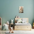 thumbnail image 5 of ZHONGYUTONG Easter Canvas Wall Decor Vintage Bunny Picture Wall Art Cute Rabbit Art Prints for Nursery Kids Bedroom Framed (12.00" x 18.00"), 5 of 5