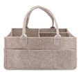 thumbnail image 3 of Bolsa de almacenamiento de pañales de fieltro, artículos diversos para bebés, pañales de juguete, bolsa de pañales de fieltro de gran capacidad, diseño versátil, 3 of 5