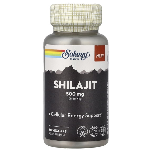 Solaray Men's Shilajit, 60 VegCaps (250 mg per Capsule)