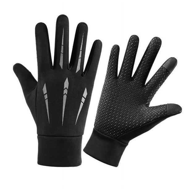 Guantes de invierno para hombre con pantalla táctil, resistentes al viento, impermeables, con forro polar, cálidos y resistentes al frío, para montar en motocicleta