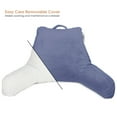 thumbnail image 3 of Reading Pillow, Petite Back Pillow, Backrest Pillows for Bed with Arms, Shredded Memory Foam Back Pillows for Sitting in Bed, Small Back Support Pillow for Kids & Teens, Steel Blue, 3 of 6