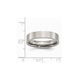 thumbnail image 6 of Gem & Harmony Ladies or Mens Chisel Titanium 5mm Comfort Fit Wedding Band Ring for Men, 6 of 7