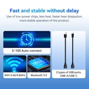 Universal Portable Wireless Apple Carplay Android Auto Adapter Dongle In Car